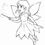 Fairy Outline Pixie Coloring Clipart Little Vector Simple Illustration Drawing Cartoon Pages Clip Outlines Angel Angels Stock Wings Drawings Girl sketch template
