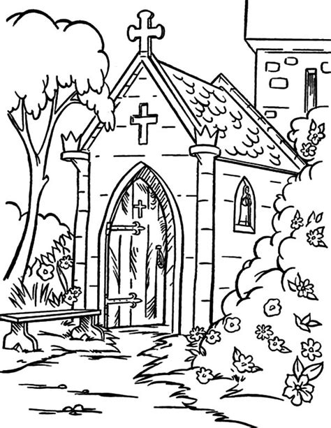 church people  faith coloring pages  place  color