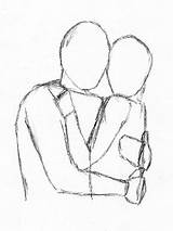 Hugging Drawing People Sketch Two Draw Reference Easy Hug Drawings Face Poses Four Sketches Couple Hugs Frontal Getdrawings Methods Paintingvalley sketch template