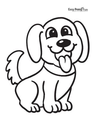 dog coloring pages  printable sheets easy peasy  fun