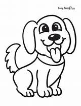 Dog Printable Excited sketch template
