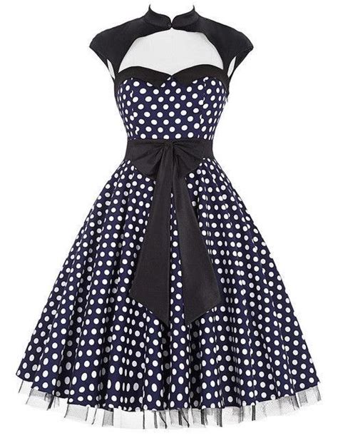 Belle Poque Summer 50s Polka Dot Vintage Pinup Dress Big Swing Plus