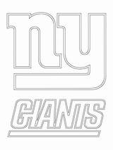 Coloring Giants Logo York Pages Printable Nfl Mlb Logos Categories sketch template