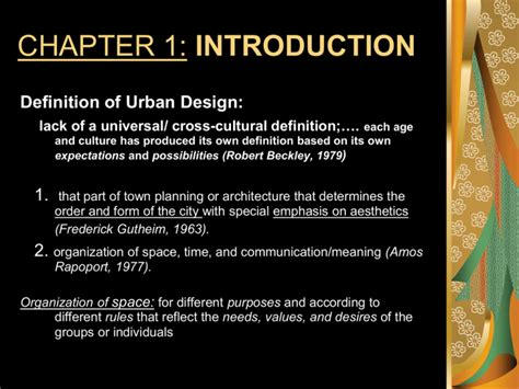 introduction definition urban design combination  tailored