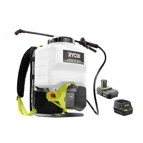 Ryobi One 18 Volt Lithium Ion Cordless 4 Gal Backpack Chemical