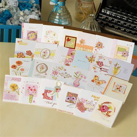 paper handmade mini greeting cards  envelopeswholesale  wishes