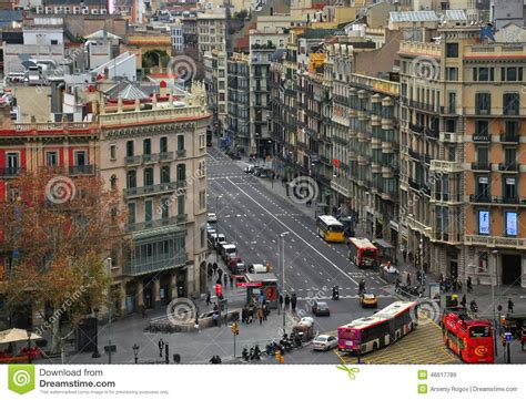 de stadscentrum van barcelona redactionele stock afbeelding image  europees stedelijk