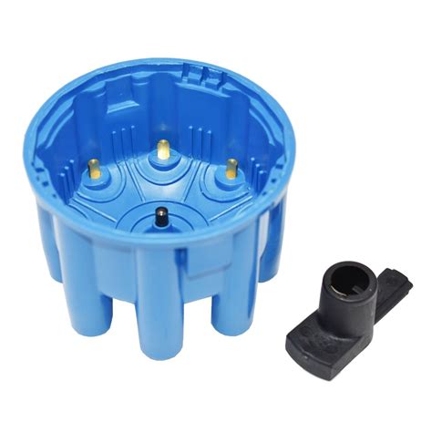 cylinder pro billet rr distributor cap rotor kit female cap blue ebay