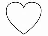 Heart Blank Coloring Pages Print Small Perfect Clip sketch template