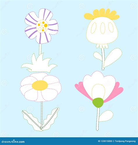 flowers page coloring vector design stock vector illustration  draw