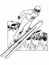 Coloring Skiing Primarygames Pages Fun Kids Gif Skieen Olympics sketch template