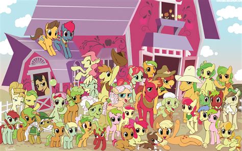 pony friendship  magic apple family   pony