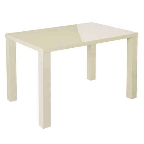 puro cream medium dining table modern furniture range