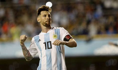 lionel messi argentina ace warms up for world cup with stunning hat trick football sport