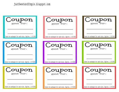 coupon template word template business