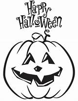 Halloween Happy Coloring Pages Kids sketch template