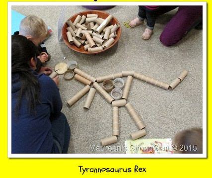 build  dino skeleton  recycled cardboard tubes great idea
