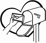 Mailbox Buzon Correio Colorear Desenho Cartas Clipartmag sketch template