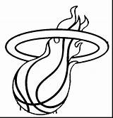 Heat Miami Logo Coloring Getdrawings Drawing Pages sketch template