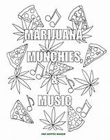 Coloring Weed Pages Marijuana Adult Leaf Cannabis Music Munchies Printable Pot Drawing Step Getdrawings Popular Plant Zoom Etsy Coloringhome sketch template