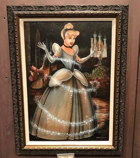 disney parks cinderella transformation le framed giclee by