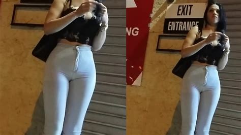 Candid Leather Perfect Butt In High Waisted Jeans Free