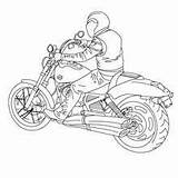 Motorcycle Coloring Pages Color Harley Davidson Hellokids Trail Bikers Racer Printable sketch template