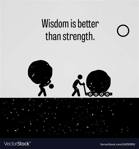 wisdom    strength  motivational vector image