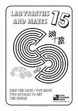 Coloring Pages Mazes Labyrinths Cool Maze Labyrinth sketch template
