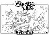Gang Grossery Coloring Pages Getcoloringpages Trash sketch template