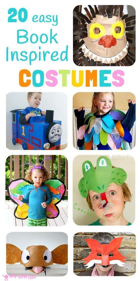 easy book inspired costumes kids book character costumes book day