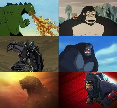 Godzilla And King Kong Cartoon Shows By Mnstrfrc On Deviantart