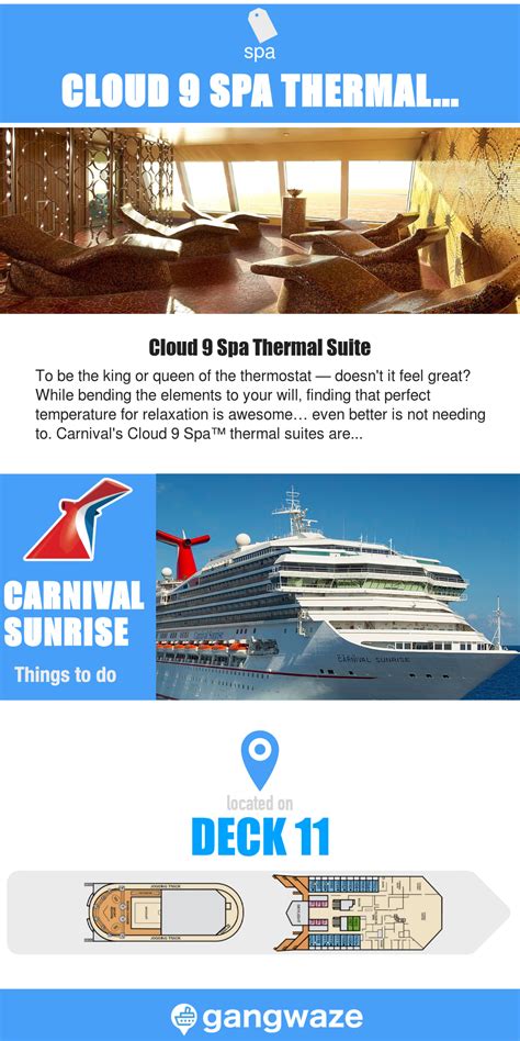 carnival sunrise cloud  spa thermal suite