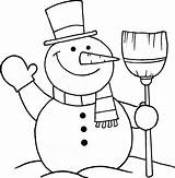 Snowman Coloring Pages Color Getcolorings Printable sketch template