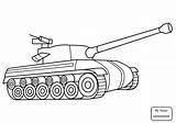 Tank Military Drawing Tanks Coloring Getdrawings Pages sketch template