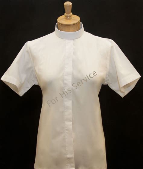 womens short sleeve banded clergy shirt white ladies full collar clergy shirts suit avenue