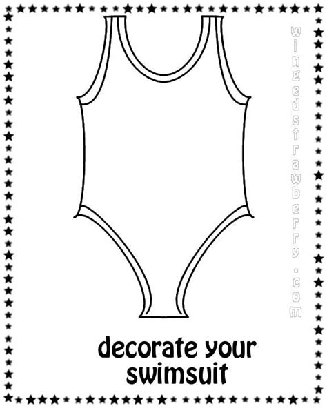 template  printable swimsuit patterns  printable word searches
