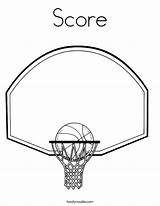 Coloring Basketball Score Goal Hoop Pages Print Printable Getcolorings Built California Usa Twistynoodle sketch template