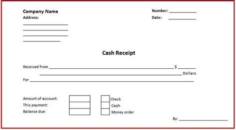 images   printable payment receipt form  printable