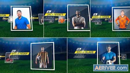 videohive soccer starting lineup