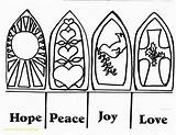 Advent Coloring Clipart Peace Pages Hope Christmas Wreath Candles Joy Clip Printable Drawing Kids Candy December Crafts Pageant Religious Print sketch template