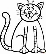 Kitten Coloring Pages Printable Cat Baby Drawing Cute Good Breakfast Adults Simple Color After Print Vector Cartoon Getcolorings Colorings Cats sketch template
