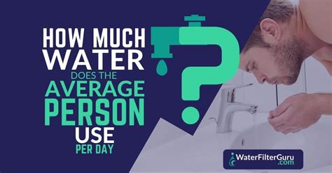 water   average person   day