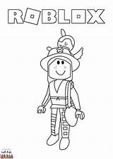Roblox Coloring Sheets Adopt Pages Printable Character Kids Drawing Category sketch template