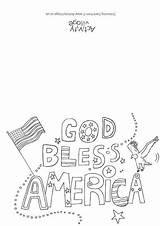 Bless God America Colouring Coloring Empire State Pages Card Building Ellis Island Kids Color Print Printable Usa Getdrawings Drawing Become sketch template
