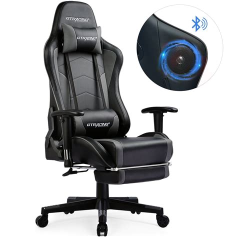 gtracing gaming chair  speakers bluetooth  footrest  home