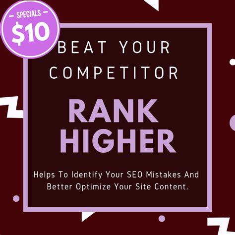 competitors seo mistakes rank  website fast