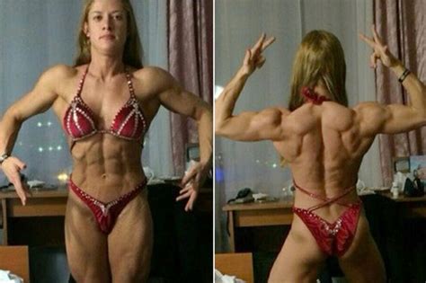 female bodybuilder targeted by haters after pictures show how much she s aged in a year