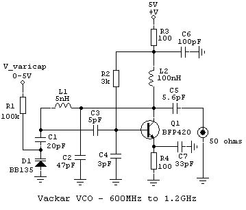 high frequency vco design  schematics