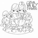 Coloring Pages Precious Moments Church Family Forever Baby Girl Printable Friends Christmas Families Sheets Religious Moment Together Kids Getdrawings Colouring sketch template